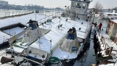 Потъналата край Гюргево баржа не застрашава със замърсяване русенското крайбрежие