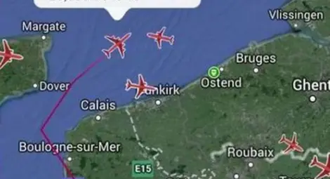 Американски военен самолет изчезна над Ламанша