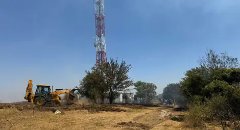 Критичната ситуация с пожара в Николово е овладяна, продължава гасенето в отделни участъци