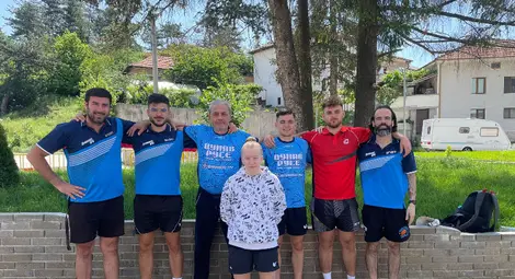 Стефан Лъвчиев от СКТМ "Дунав"-Русе с бронз на смесени двойки от държавното първенство за мъже и жени Стефан Лъвчиев от СКТМ "Дунав"-Русе с бронз на смесени двойки от държавното първенство за мъже и жени