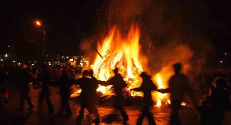 15-метров огън край Русе за Сирни Заговезни 