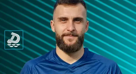 Иван Колев с екипа на &bdquo;Дунав&ldquo;.                   Снимка: ФК &bdquo;Дунав&ldquo;