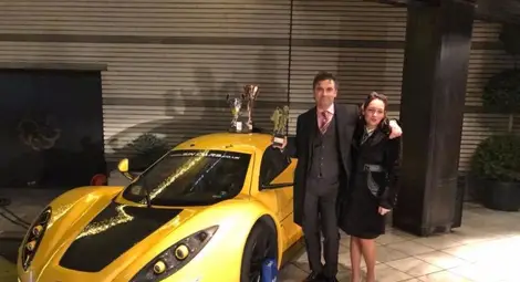 С него празнува и съпругата му Сиана.          Снимка: Личен архив