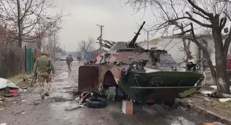 Разпространиха кадри, показващи тормоз на руски военнопленници в Украйна Разпространиха кадри, показващи тормоз на руски военнопленници в Украйна