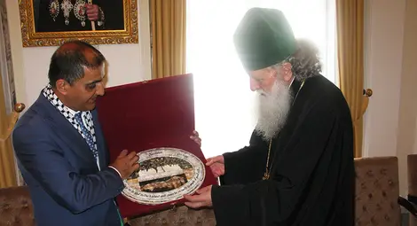 Патриарх Неофит се срещна с палестинския посланик у нас