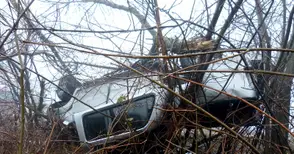 Молдовец оцеля по чудо в пронизана от дърво кабина