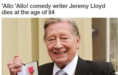 Отиде си един от създателите на сериала "Ало, ало!"