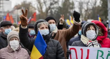 Антиправителствен протест в Молдова Антиправителствен протест в Молдова