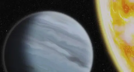 Астрономи откриха екзопланета от "стиропор" Астрономи откриха екзопланета от "стиропор"