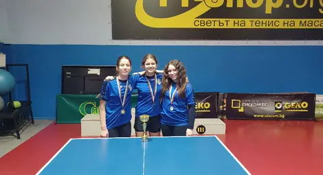 Младите тенисисти на маса от МГ "Баба Тонка"-Русе с букет титли и медали от общинското първенство
