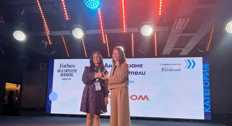 Vivacom е победител в категорията „Ангажиране на служители“ в престижния конкурс Forbes HR & Employer Branding Awards Vivacom е победител в категорията „Ангажиране на служители“ в престижния конкурс Forbes HR & Employer Branding Awards