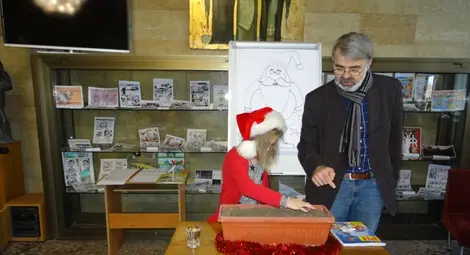 Дядо Коледа се отби в&nbsp; Работилницата за комикси&nbsp;/галерия/