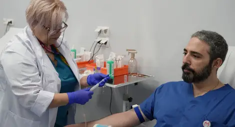 На Богоявление екипът на "Медика Русе" даде старт на новото отделение по Трансфузионна хематология с безвъзмездна акция по кръводаряване