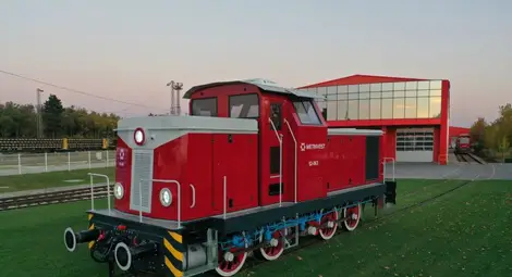 Локомотивът за &bdquo;Метинвест&ldquo;.               Снимка: &bdquo;Експрес Сервиз&ldquo;