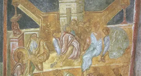 Стенопис от Ивановския манастир, около век и половина след създаването му.