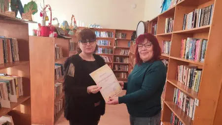 118 прочетени книги донесоха на Цветанка Анчева трети пореден приз Читател на годината в Караманово
