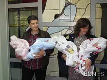 Четиризнаците от Русе се прибраха тържествено у дома Четиризнаците от Русе се прибраха тържествено у дома