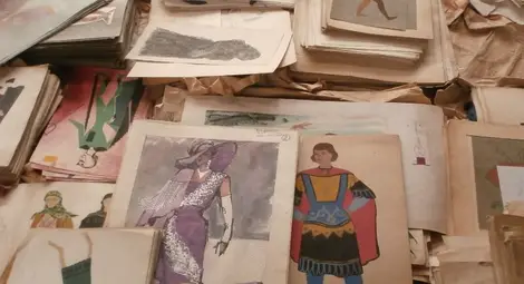 Уникални скици и рисунки разказват  в цвят и щрих историята на операта