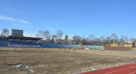 Теренът на Градския щял да се зачимява в първи добри дни през януари. Дано!