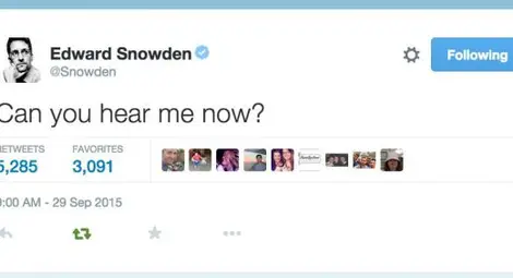 Едуард Сноудън с профил в Туитър