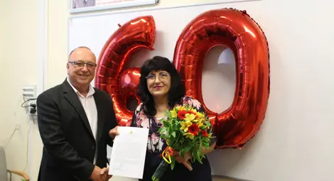 Бившият заместник областен управител на Русе доц. Стефка Караколева празнува 60-годишен юбилей