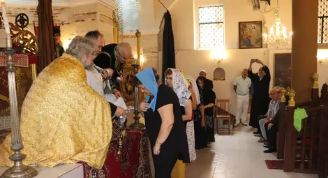 Осветиха каменен кръст &ndash; хачкар в двора на арменската църква в Русе