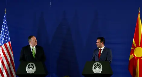 Помпео предупреди Северна Македония за руските тролове и китайските инвестиции