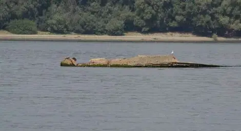 Потопен преди 35 години кораб изплува от Дунав