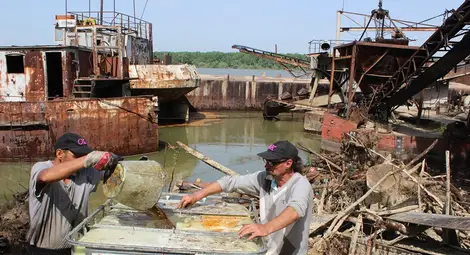 Шлепове на котва затрудняват  почистването на Дунав до КТМ