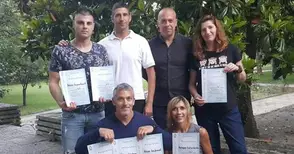 Национален медал в плуването за областната полиция