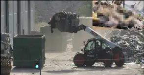 Починал в контейнер за боклук клошар изпадна на лентата на сепариращата инсталация