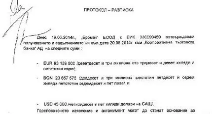 15 реда и два фалшиви подписа покриват кражбата на милионите от КТБ