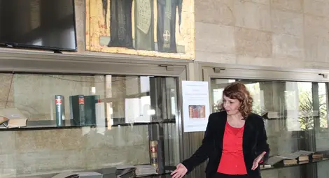 Гръцки речник от 1835-а изложен в „Съхраненото знание на Европа“ Гръцки речник от 1835-а изложен в „Съхраненото знание на Европа“