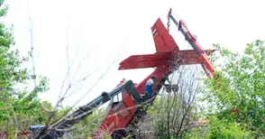 Къс разбег свалил самолета в ябълковата градина край Пиргово