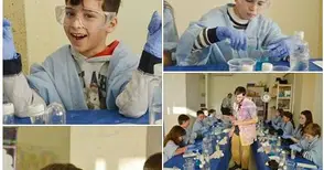 Щура лаборатория кани деца на забавни научни опити