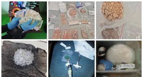 Четирима с много присъди за дрога задържани с голямо количество фентанил и метамфетамин