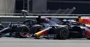 Невероятен Хамилтън спечели в драма на „Силвърстоун“