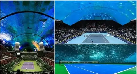 Най-новото от Дубай: Подводен тенис стадион