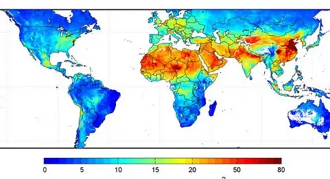 Карта на НАСА сочи районите с най-мръсен въздух на Земята Карта на НАСА сочи районите с най-мръсен въздух на Земята