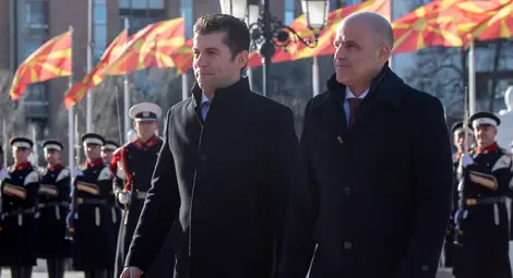 Започна официалната визита на Петков в Скопие
