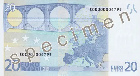 Фалшива банкнота от 20 евро изплува при преброяване на оборот в Русе