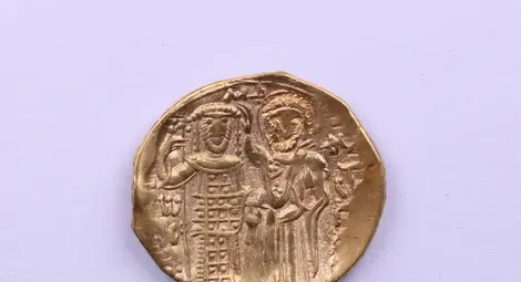 Златна монета &bdquo;Йоанов тип&ldquo; (1222-1254), Средновековен град Червен