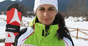Знаменоската Мария Киркова 37-а след първия манш на гигантския слалом