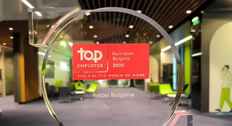 Yettel отново е Top Employer, с резултат над средния за телеком бранша в света Yettel отново е Top Employer, с резултат над средния за телеком бранша в света
