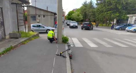 Втори тежък инцидент с тротинетка за три дни - кола удари електричка на пешеходна пътека