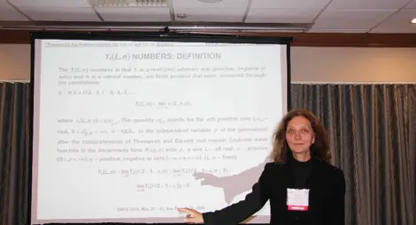 Д-р Марияна Георгиева представя числата Т, наречени от нея и проф. Георги Георгиев на името на майка им в нейна чест &ndash; числа на Трифонка Романова Попниколова, в Поканен доклад на Международния симпозиум по електромагнитна теория, Сан Диего, Калифорния, 2019.