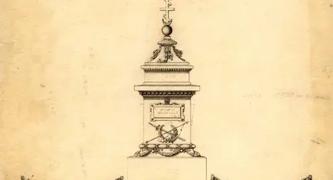 Проектът на софийския паметник на Васил Левски от арх. Антонин Колар (или Адолф Вацлав Колар) с турския полумесец, пронизван от християнски кръст, от 29 юли 1878 г. Проектът на софийския паметник на Васил Левски от арх. Антонин Колар (или Адолф Вацлав Колар) с турския полумесец, пронизван от християнски кръст, от 29 юли 1878 г.