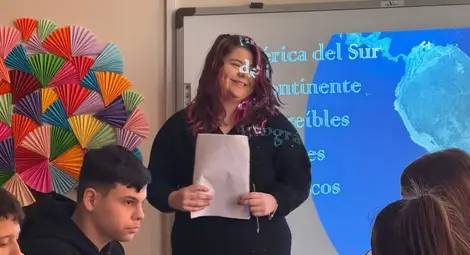 Комбиниран урок по география и испански език с ученици от 6 и 7 клас, учебната 2025/2026 г.