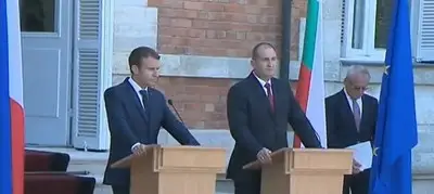 Гледайте на живо пресконференцията на Радев и Макрон