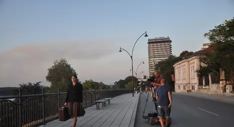 Момент от снимките на филма в Русе.         Снимка: Архив &bdquo;Утро&ldquo;